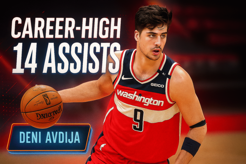 Deni Avdija Sets Career-High 14 Assists as Blazers Fall to Raptors in Tight 121–118 Battle